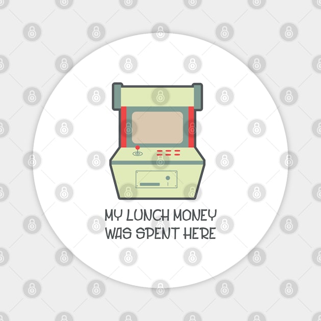 My Lunch Money Was Spent Here - Retro Technology Magnet by D3Apparels